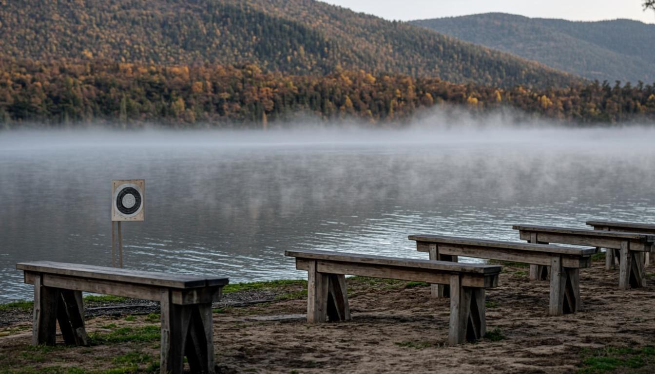 Strelnica S.O.S. v Milochove — stanoviská s terčmi